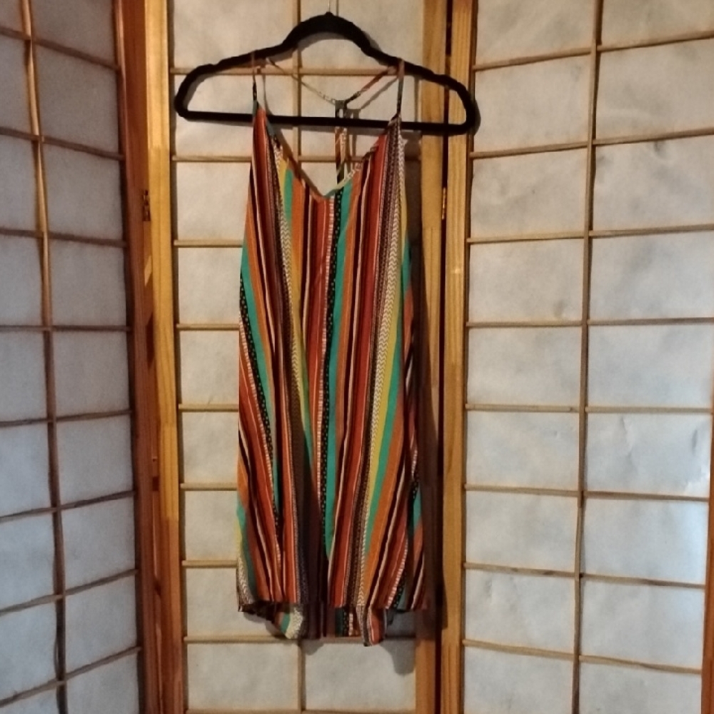 Striped Multicolor Women's Dress